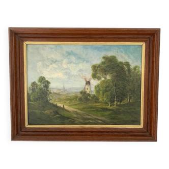 Huile sur toile du début du XXème siècle par Sivel