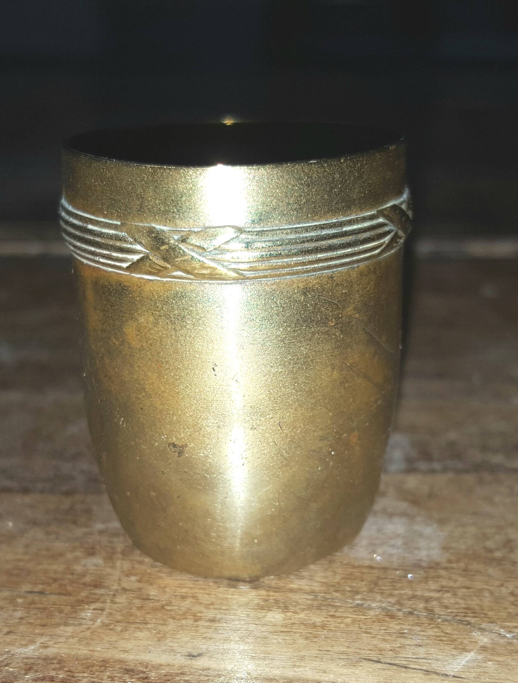Small brass goblet - old