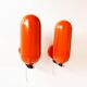 Pair of Space Age wall sconces by Raak, Netherlands, 1970s