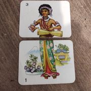Vintage card game Tops and Tails around the World