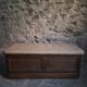 Antique French oak storage bench / blanket box, 1800–1850