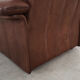 Fauteuil en cuir marron, design suisse, années 1970, fabrication: De Sede