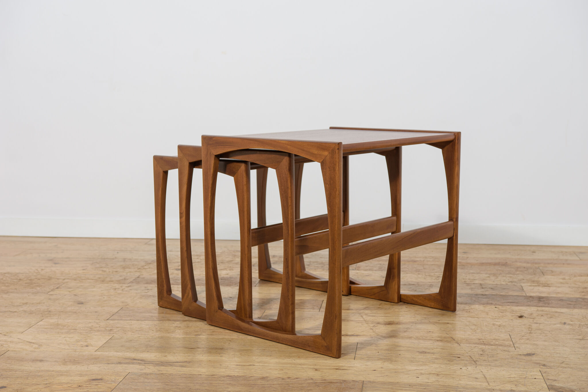 Mid-Century Modern Teak Nesting Tables Designed by R. Bennett for G-Plan, United Kingdom, 1960s