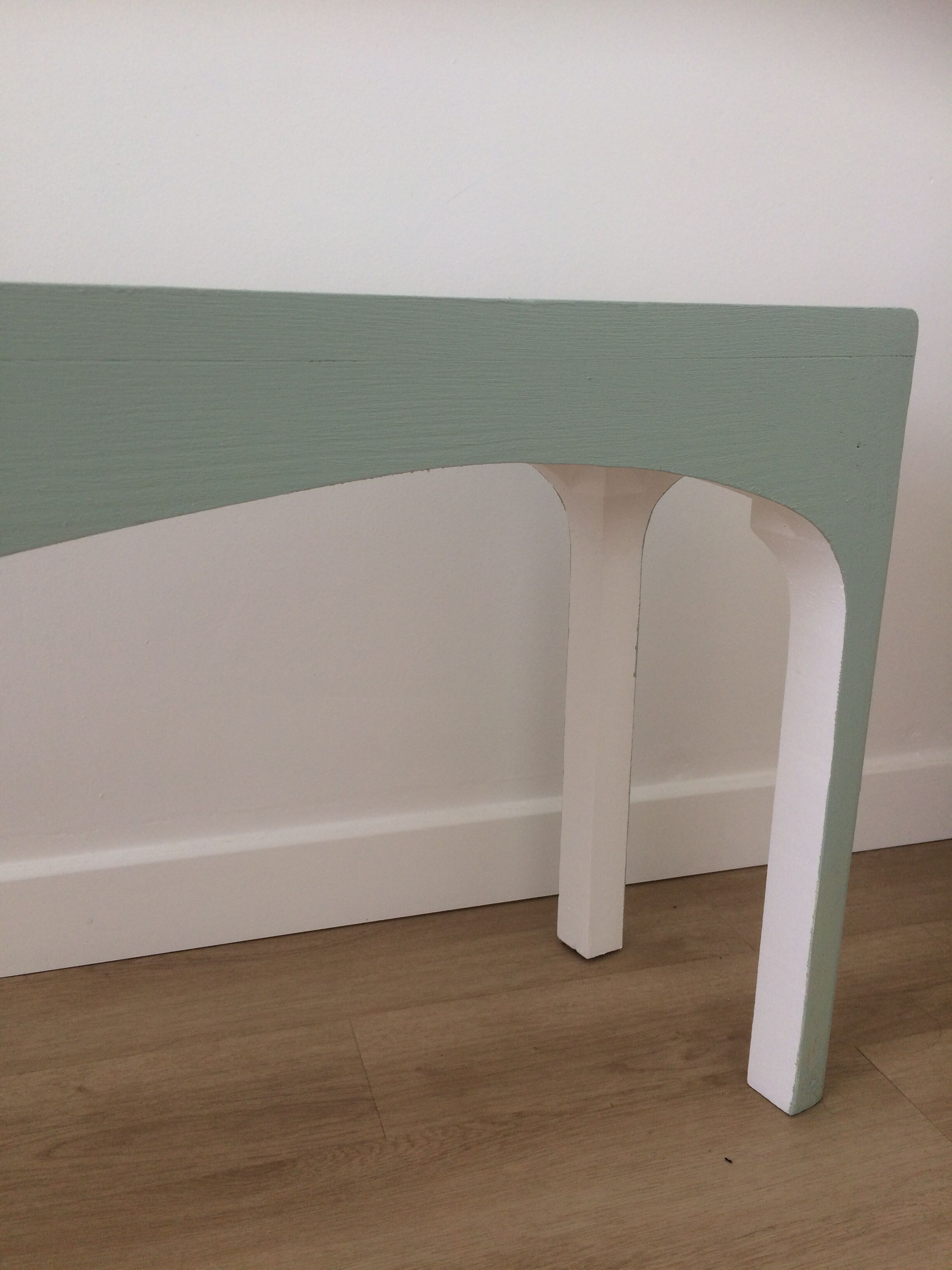 Vintage 60s wooden cobbler bench