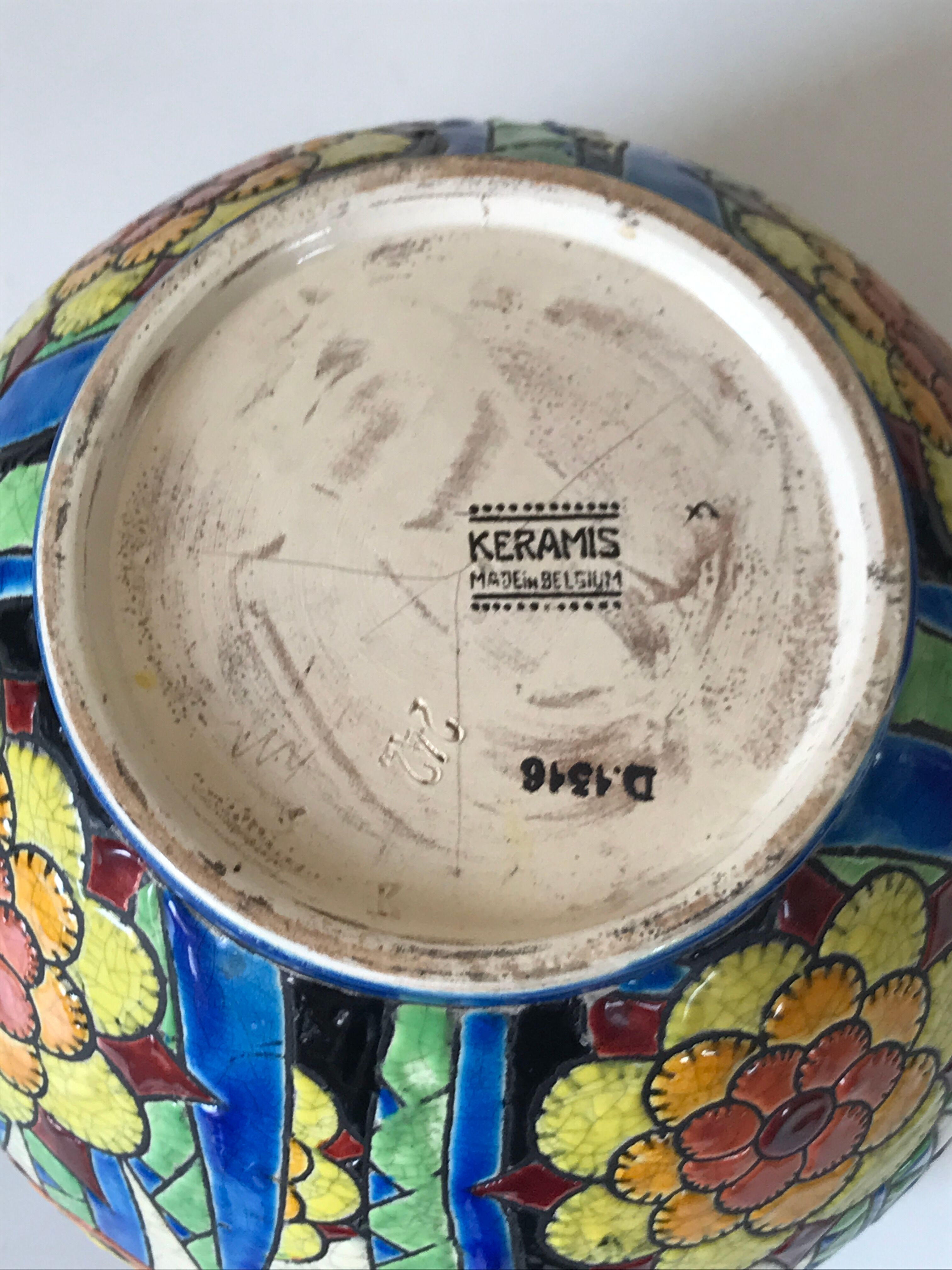 Pot cover Keramis d1316 art deco