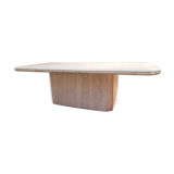 Travertine coffee table