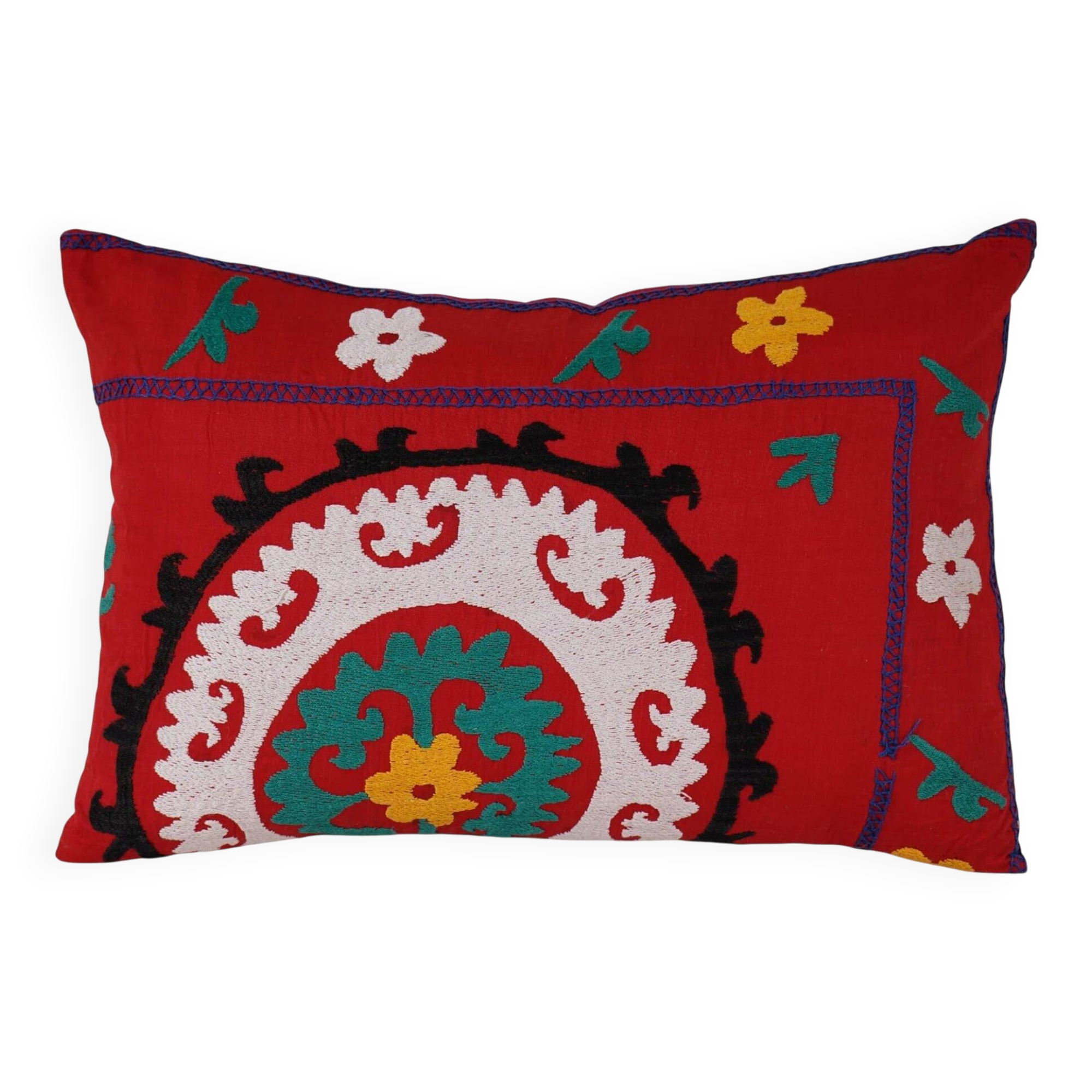 Vintage embroidered cushion cover 41x61 cm