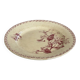 Red iron earth serving dish - Gien honeysuckle - antique earthenware
