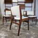 8x restored Erik Buch vintage 1960s Danish chair teak