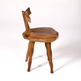 Butalist chair in olive tree, 1960s