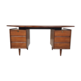 Bureau en teck du milieu du siècle, Pays-Bas des années 1960