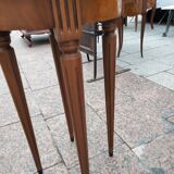 Gueridon side table old marble top vintage xxeme