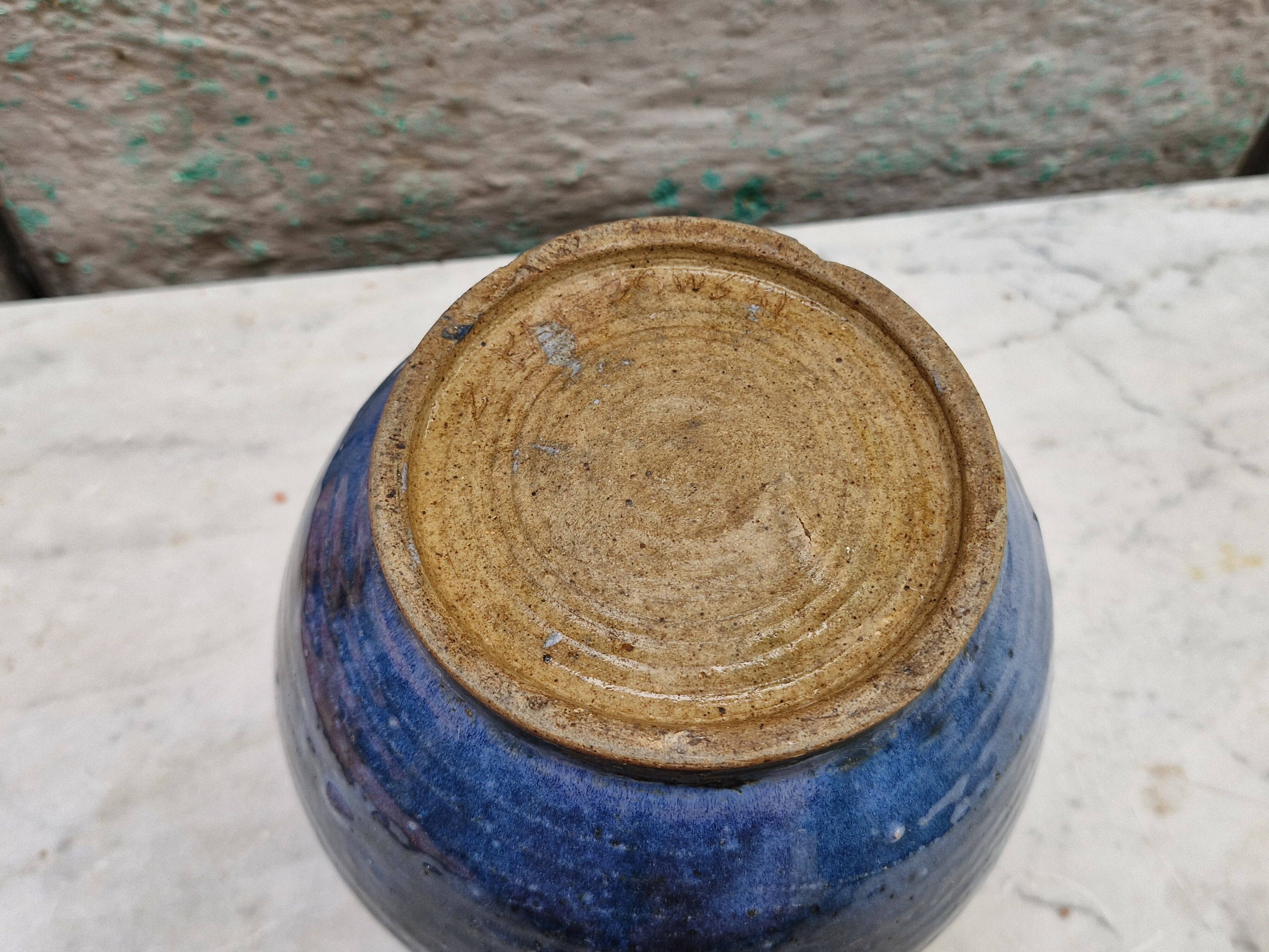 Vintage glazed ceramic vase Signed Z Karbowski