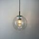 Set of 3 bubble glass pendant lamps by RAAK Amsterdam 1960