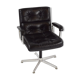 Chaise en cuir des années 1970 par Girsberger Eurochair Mid Century