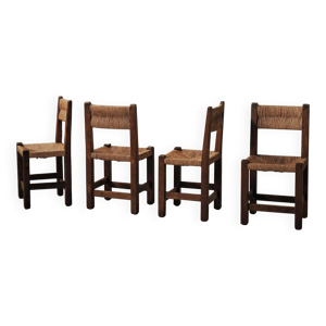 Suite de quatre chaises