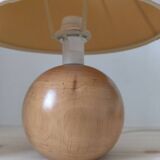 Walnut wood ball lamp