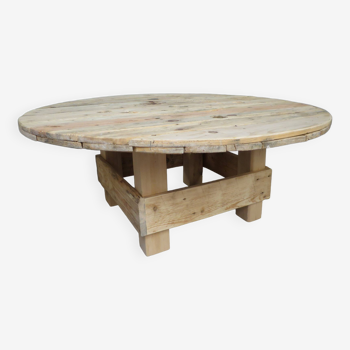 Table basse ronde en touret