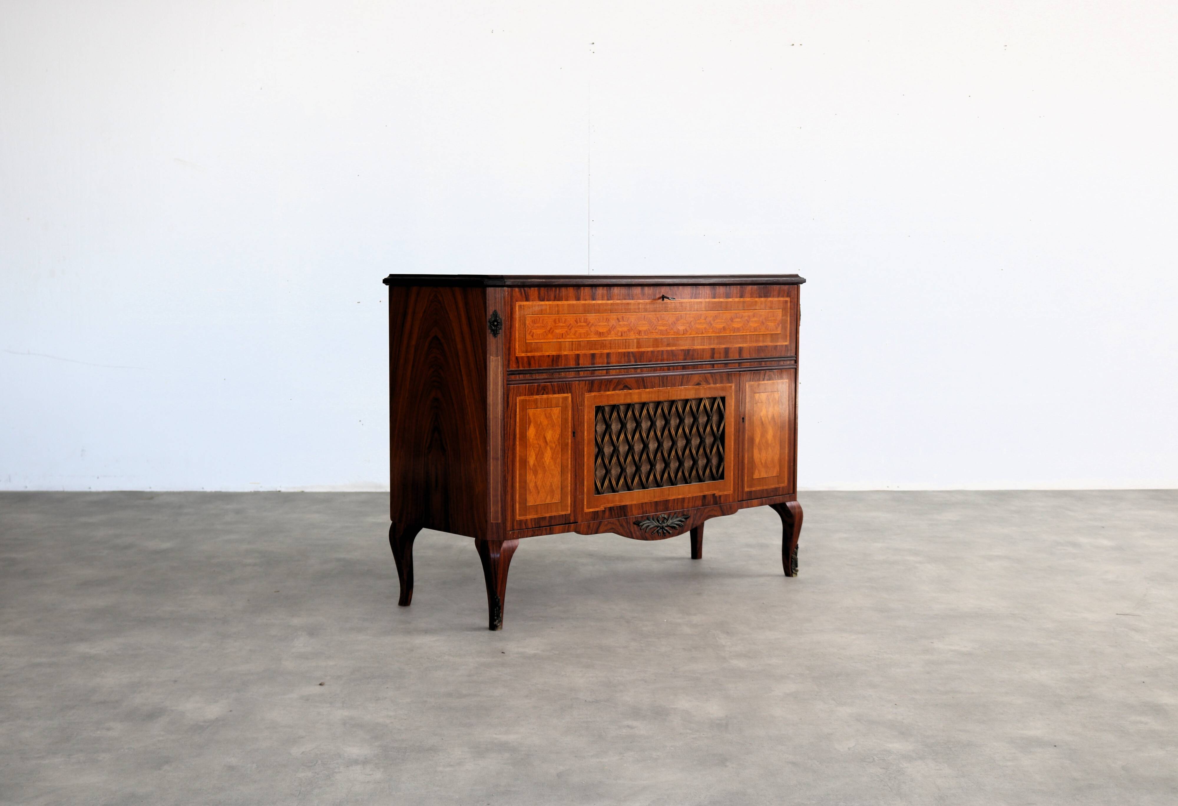 Vintage empty audio furniture | cabinet | 1950s | swedish