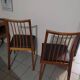 Chaises design bois et simili cuir