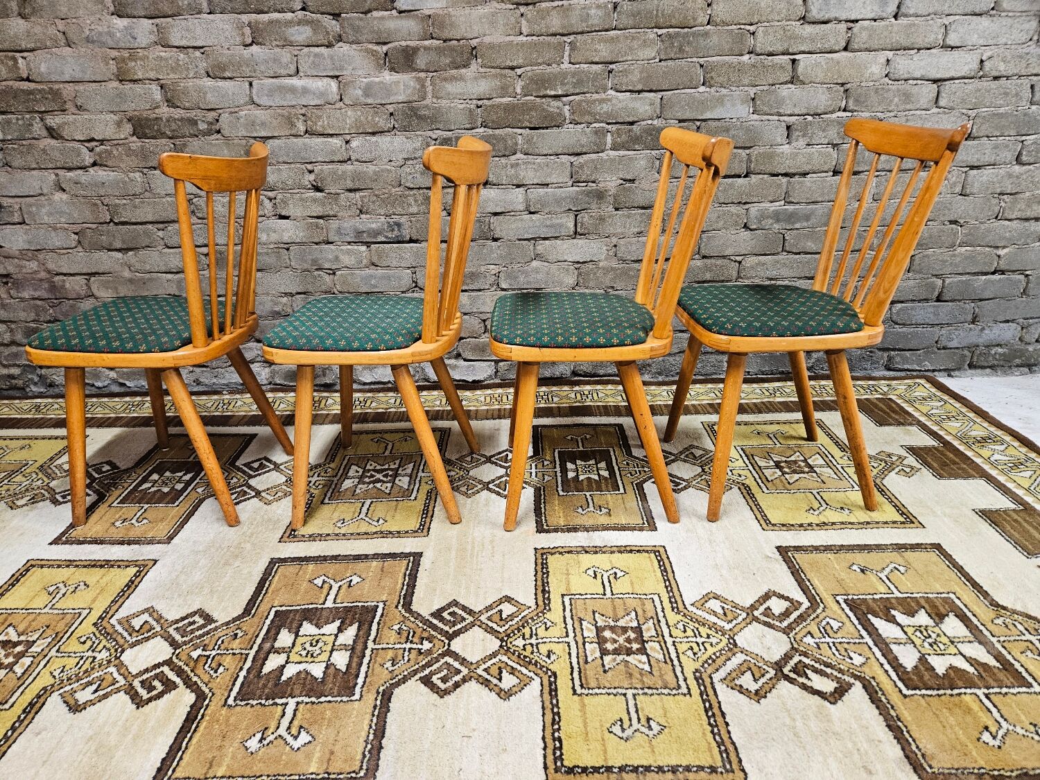 Set de 4 chaises bistrot modèle Baumann année 70'