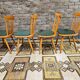 Set de 4 chaises bistrot modèle Baumann année 70'