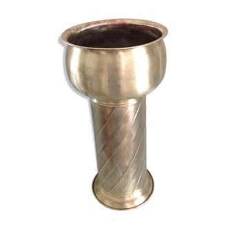 Brass brushed planter style