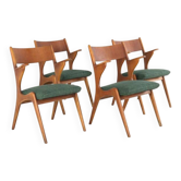 Set of 4 dining chairs 'Engstingen' - new upholstery