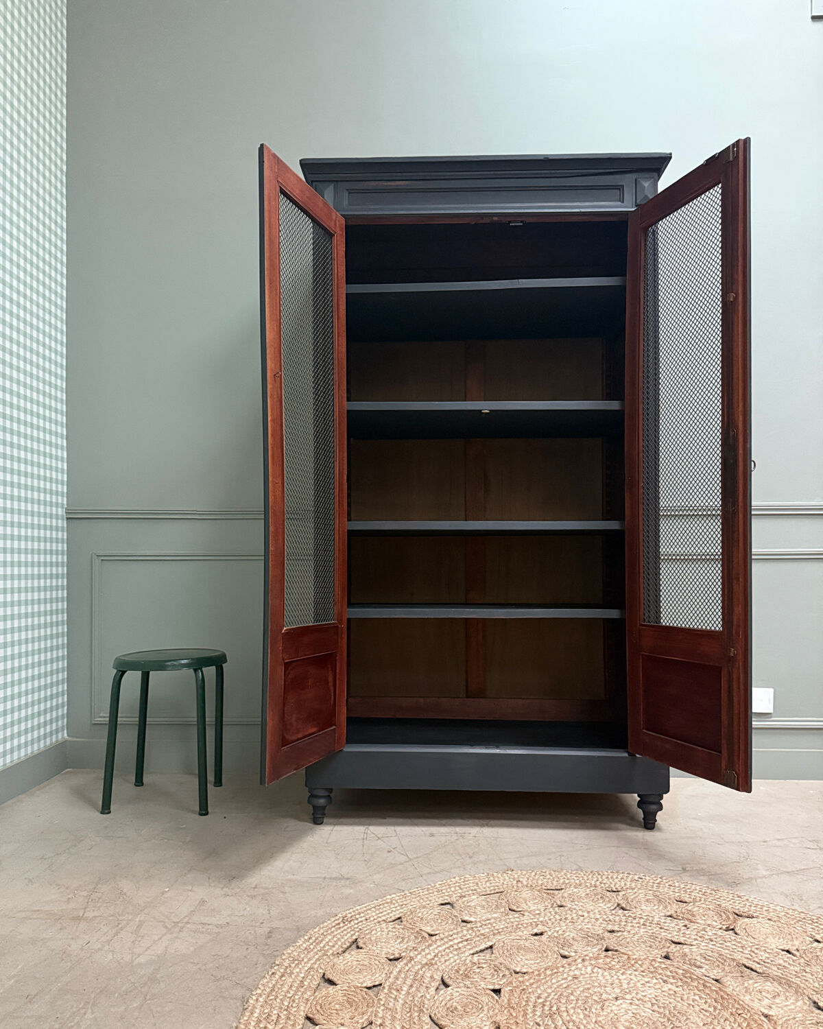 Directoire library with black patina (renovated)