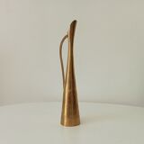 Vintage soliflore vase in solid gilded brass