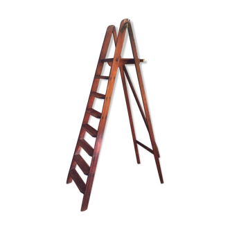 Stepladder 7 vintage wooden steps