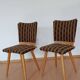 Pair of Modernist Chairs with Compass Legs – 1950s