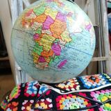 Globe map "Girard and Barrere" vintage 60/70