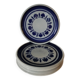 6 BOCH-Belgium dinner plates - Baltic
