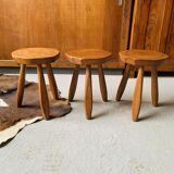 Set of 3 stools, brutalist current