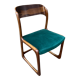 Emile and Walter Baumann walnut sleigh chair 60s