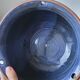 Pot cache pot to hang in terracotta or blue enamelled sandstone