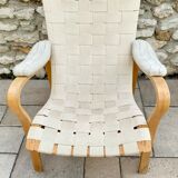Pair of Scandinavian design armchairs 1960s/70s by Bruno Mathsson "