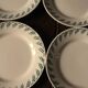 A set of 8 small plates Terre de Fer flowers green Choisy le Roi