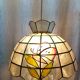 Suspension en nacre papillon et laiton vintage 31 cm