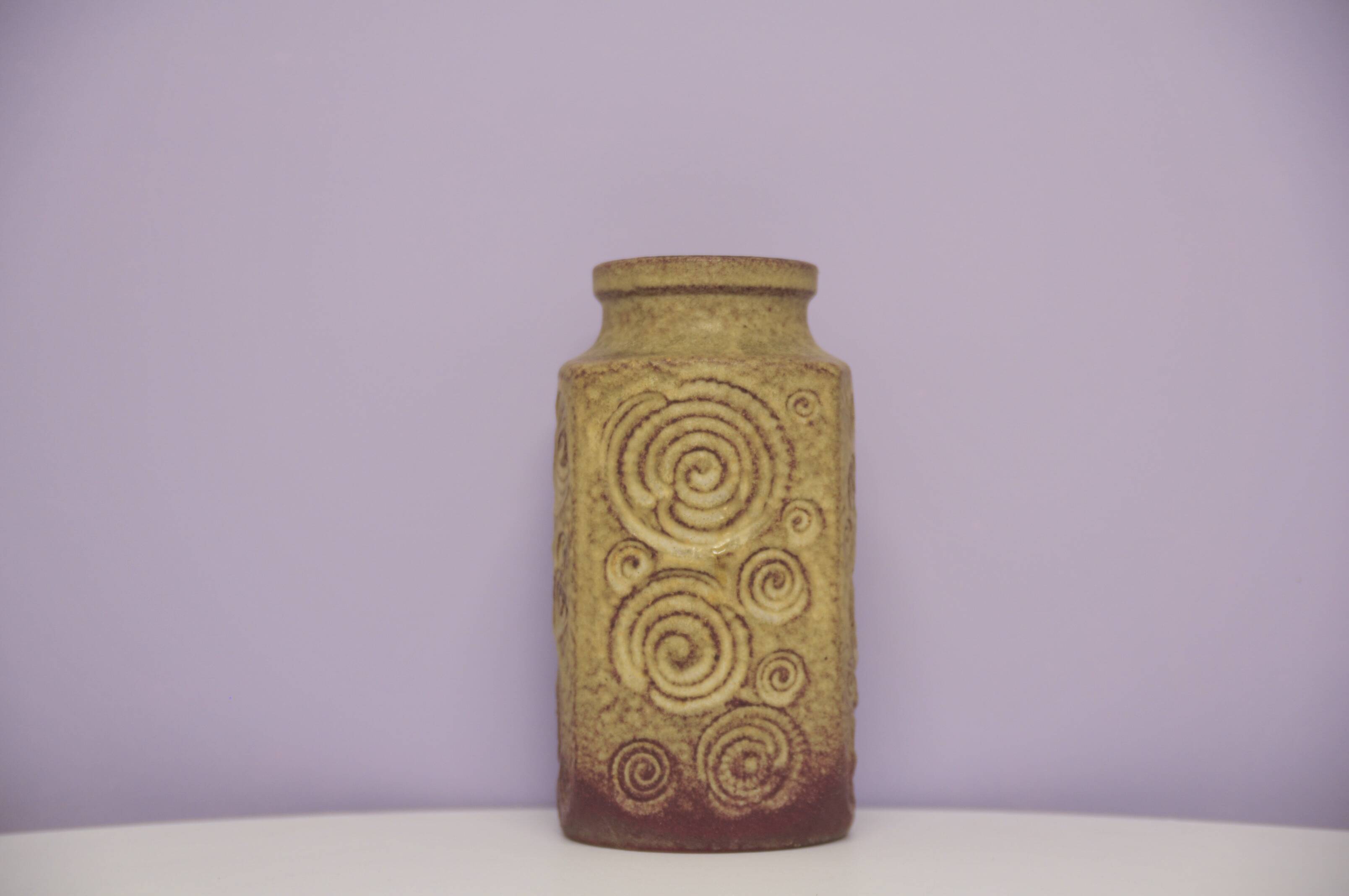 Vintage soft green west germany vase scheurich