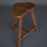 Tabouret rustique chinois en bois d'orme