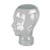 Glass head, hat holder or decoration, 70s-80s