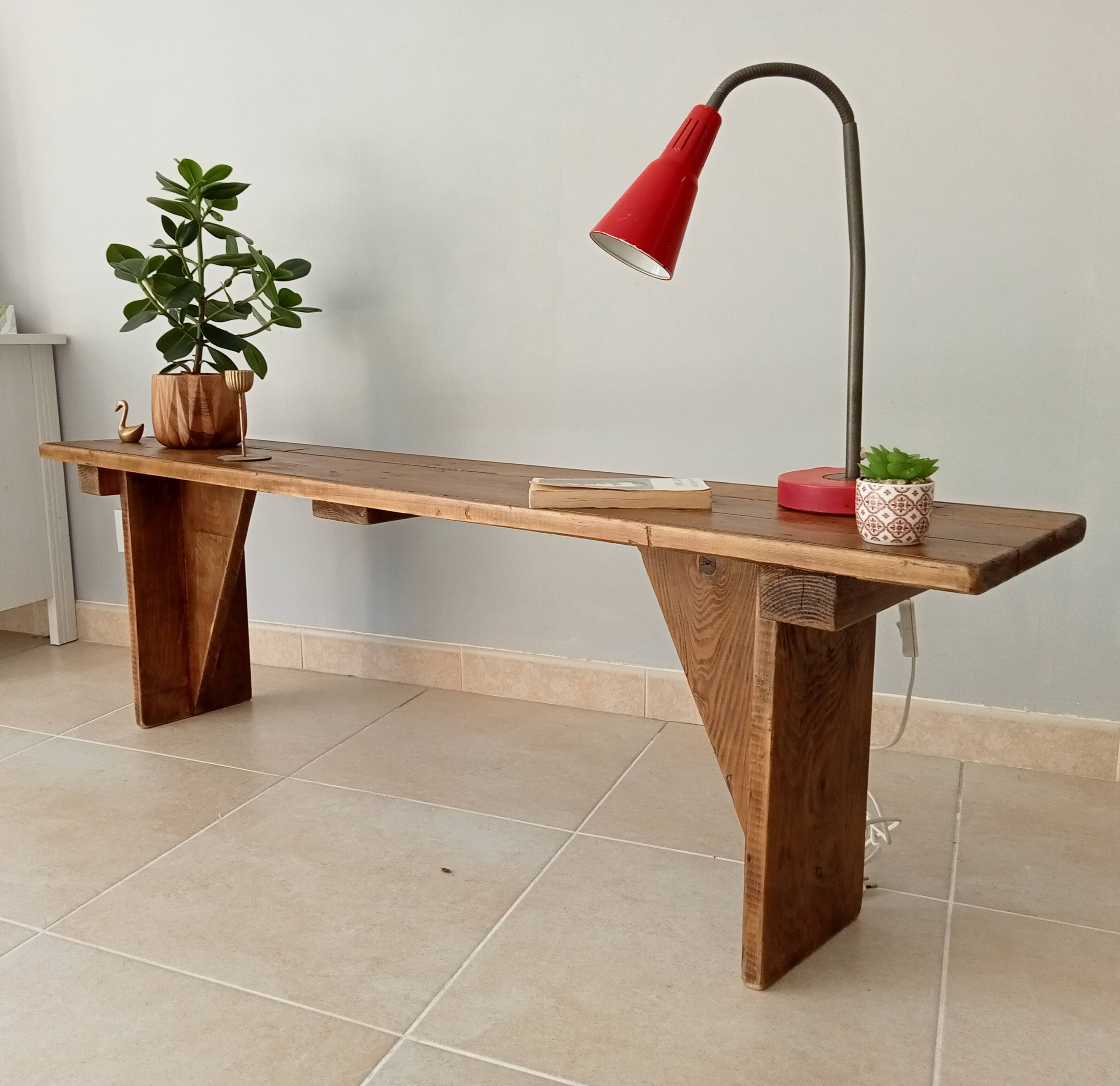 Vintage country bench 70s