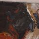 Original Swedish oil on canvas – “Fjällsida” by Sixten Fager – vintage & framed – 45 × 75.5 cm