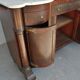 Credenza in mahogany door flame time XIX