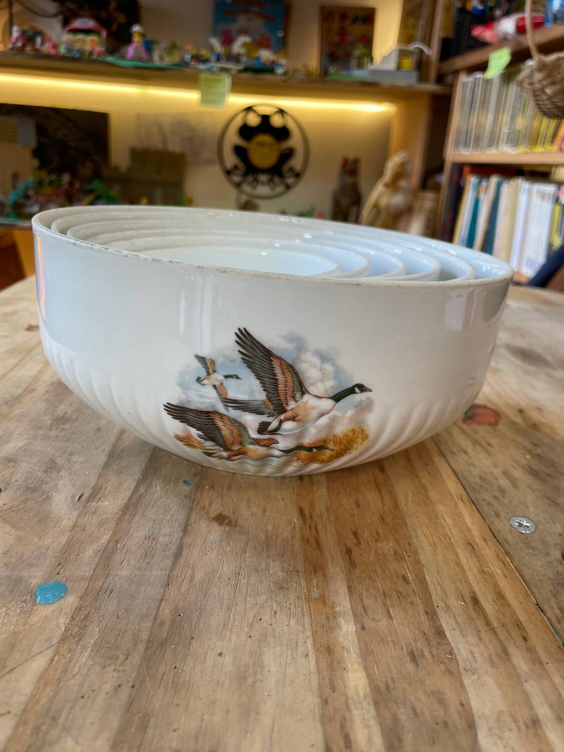 Set of Limoges porcelain bowls