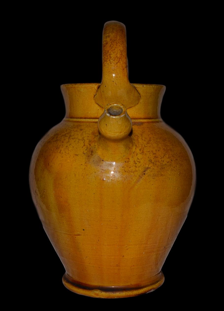 Gargoulette or pitcher in water in Earth enamelled Dieulefit 1930