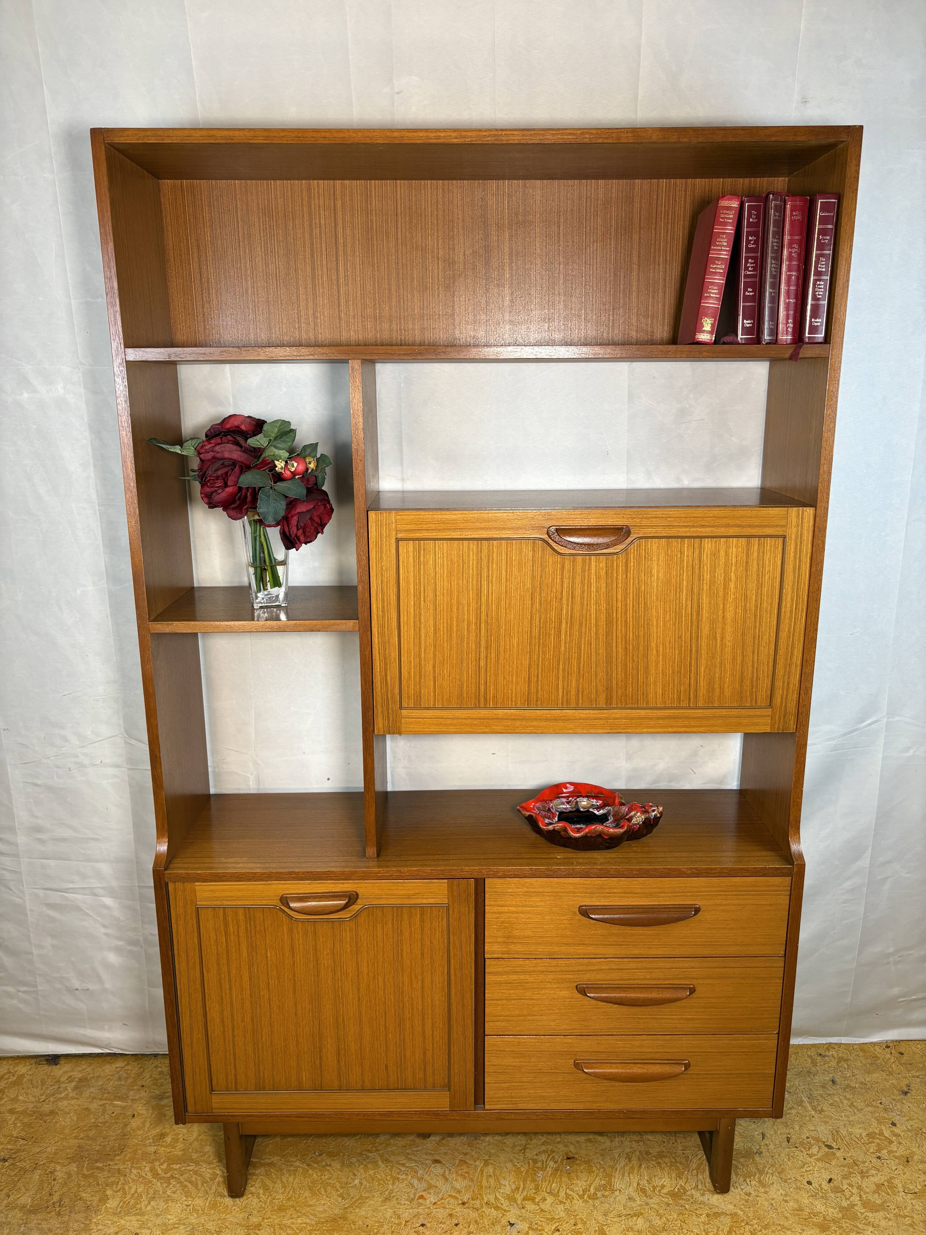 Mid-Century Retro Vintage Room Divider / Shelving Unit by Stonehill 1970