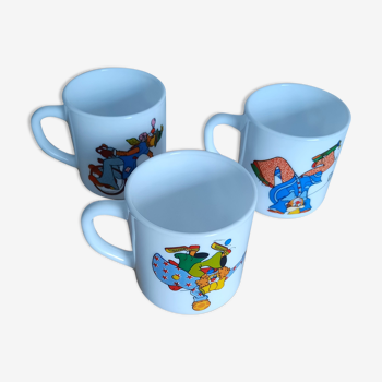 Set de 3 mugs décor clown